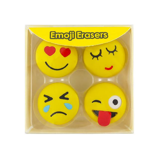 Гумки для витирання; "Смайл" у наборі 4 шт.; арт.VR22266 VGR