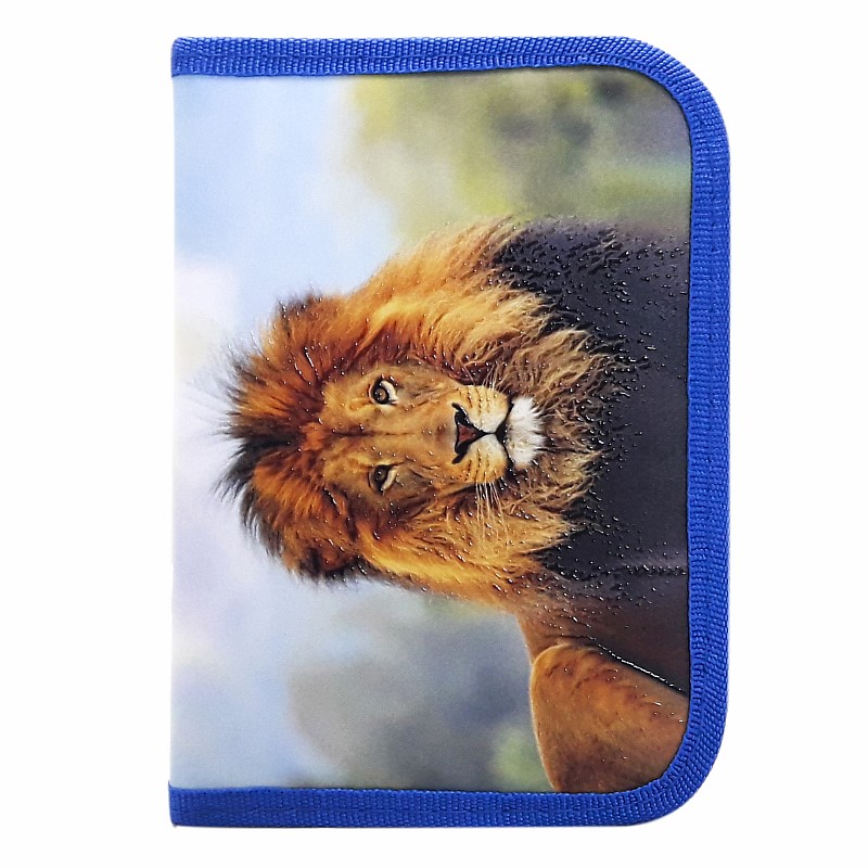 Пенал без напов. на молнії; 20*13*3 см., "Лев" арт. VR23010 VGR