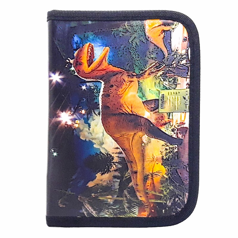 Пенал без напов. на молнії; 20*13*3 см., "Динозавр" арт. VR23011 VGR