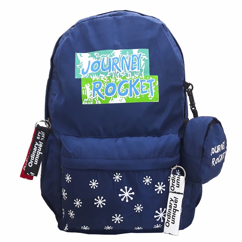 Рюкзак 44 * 29 * 13 см / 11 * 9,5 * 4 см. "Journey rocket" Темно-синій арт. VR24200 VGR