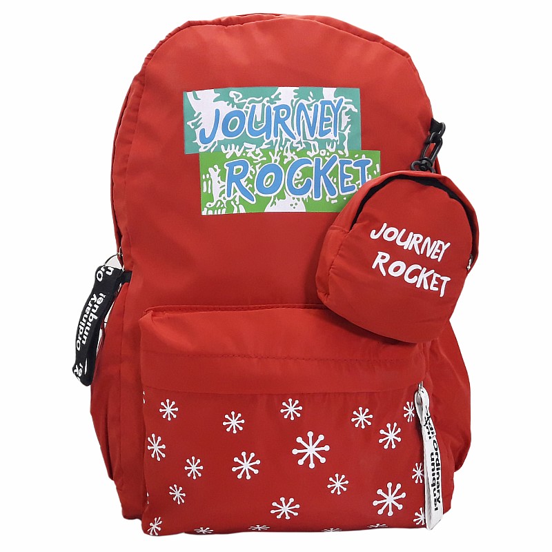 Рюкзак 44 * 29 * 13 см / 11 * 9,5 * 4 см. "Journey rocket" Червоний арт. VR24201 VGR