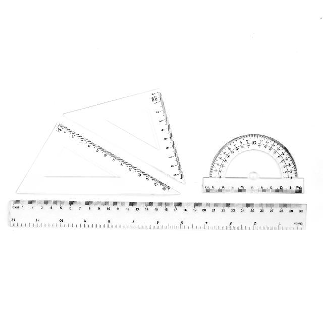 Лінійки, кутники шкільні