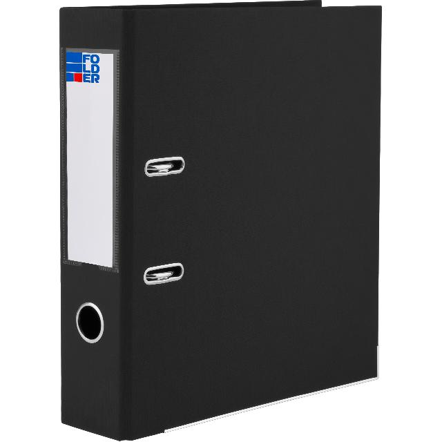 Папка-реєстратор двустор.; незібрана; А4; шир. 7/7,5см (внутр./зовн.); кол. чорний.; арт. F0123-B; FOLDER