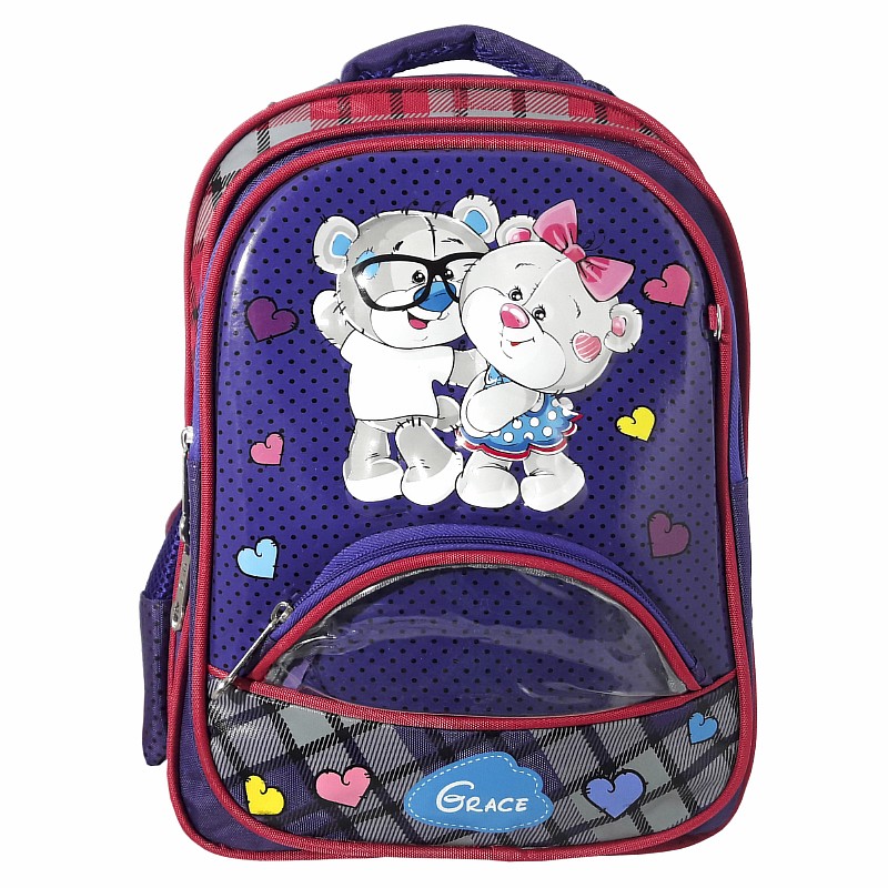 Рюкзак 36*25*16,5 см "Ведмедики" фіолетовий; поліестер; арт. VR24225_фіолетовий; VGR