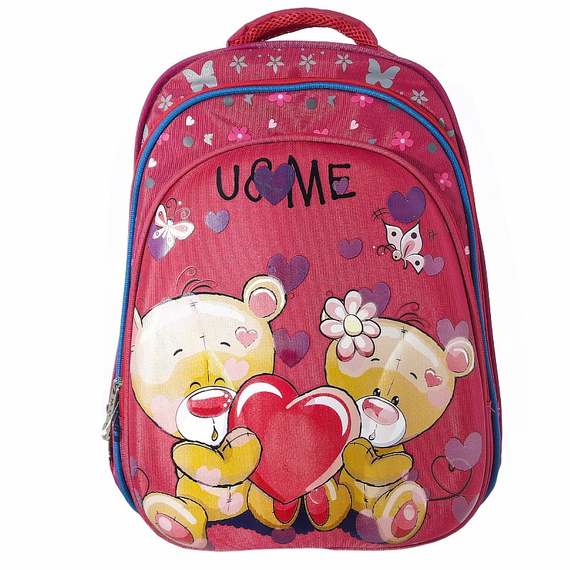 Рюкзак 40,5*28*18 см "Ведмедики" рожевий; поліестер; арт. VR24227_рожевий; VGR