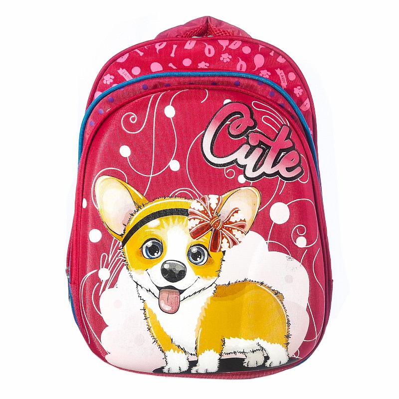 Рюкзак 40,5*28*18 см "Собака" рожевий; поліестер; арт. VR24232_рожевий; VGR