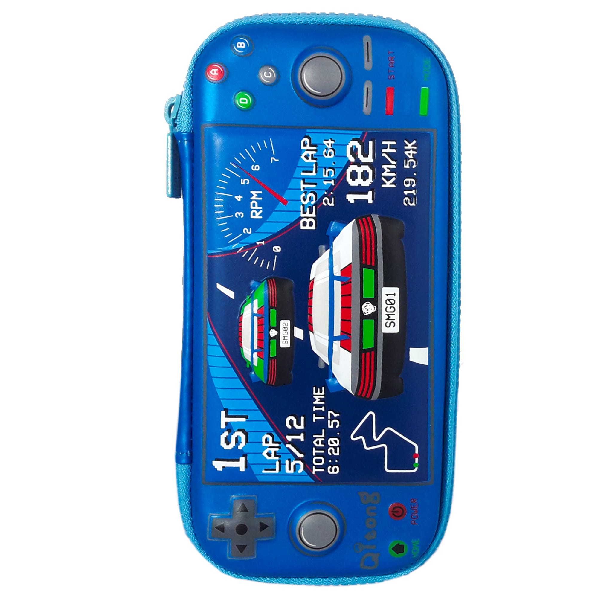 Пенал каркасний 3D; 22*9.5*4 см. ; "Джойстик" кол. синій; арт. VR23109_2; Qitong