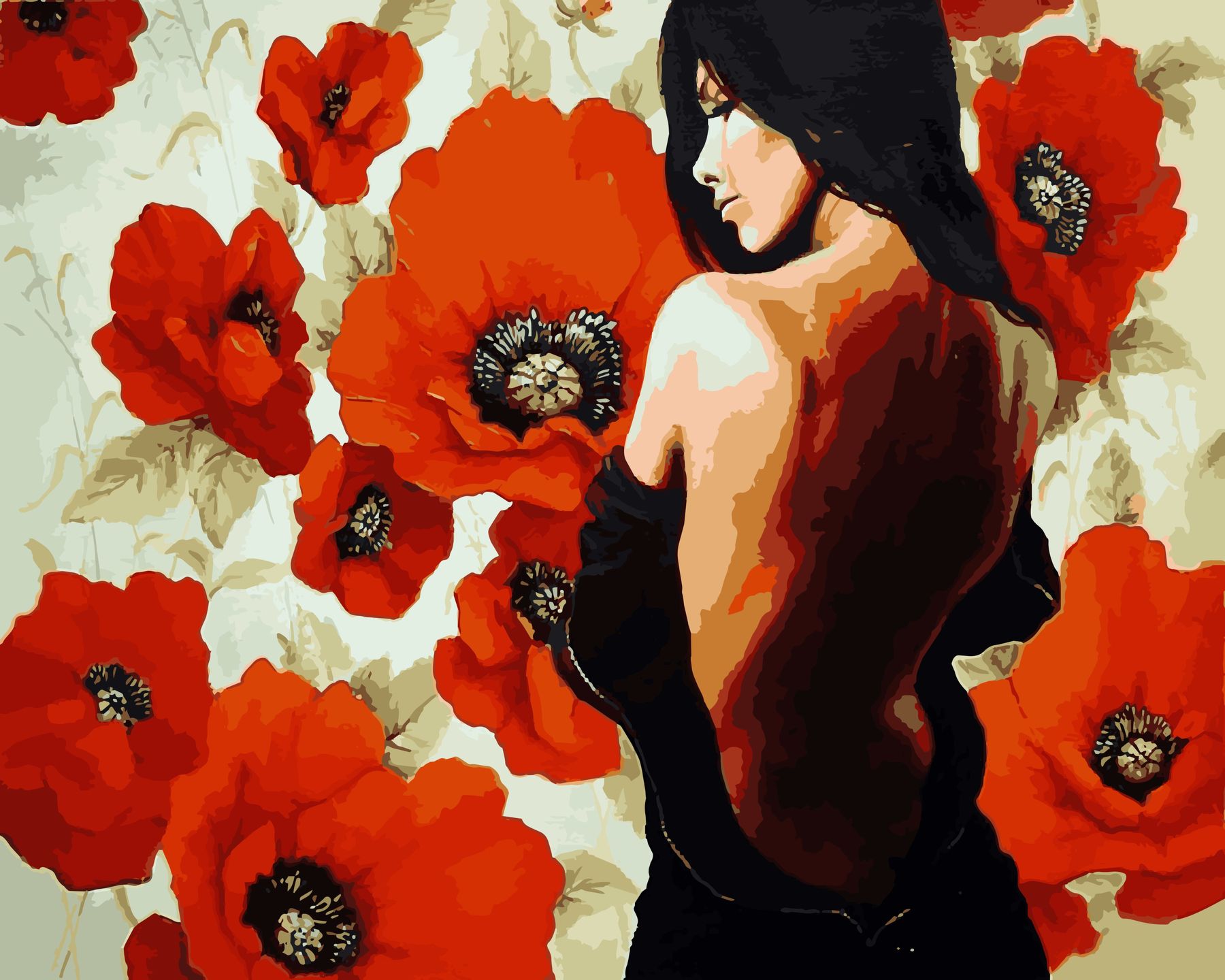 Картина для малювання за номерами  40*50 см. в картон. короб. пенз. фарби. арт. VR25119, VGR