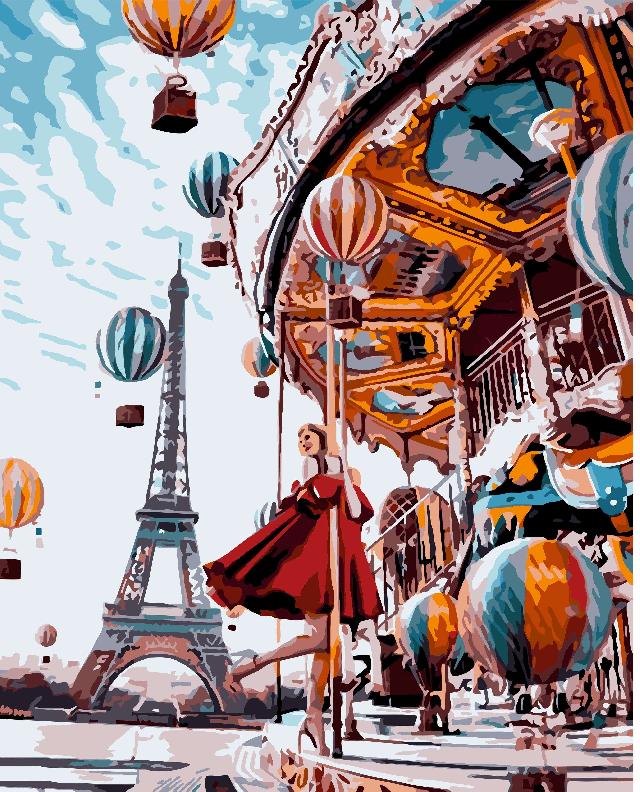 Картина для малювання за номерами  40*50 см. в картон. короб. пенз. фарби. арт. VR25124, VGR