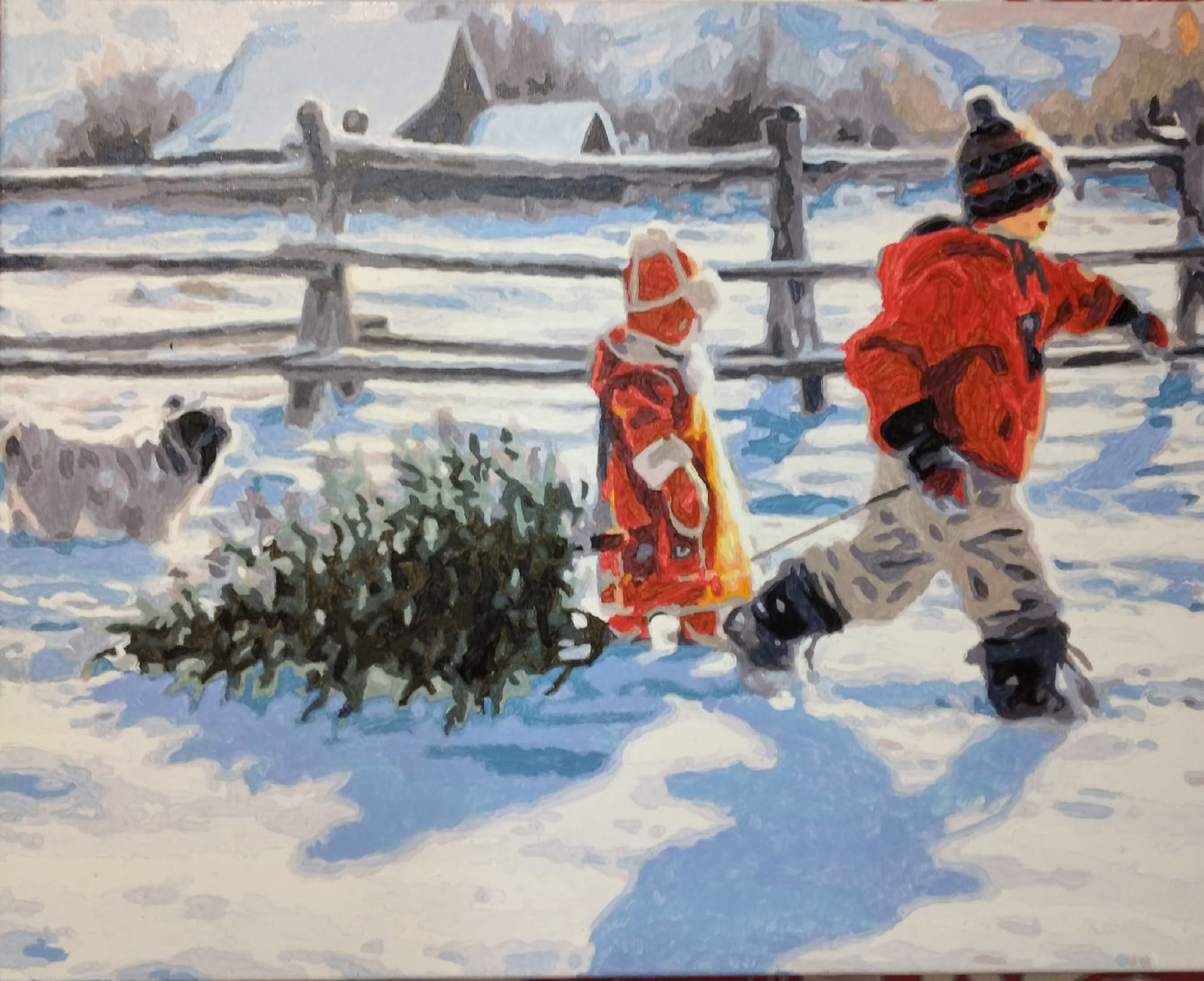 Картина для малювання за номерами  40*50 см. в картон. короб. пенз. фарби. арт. VR25190, VGR