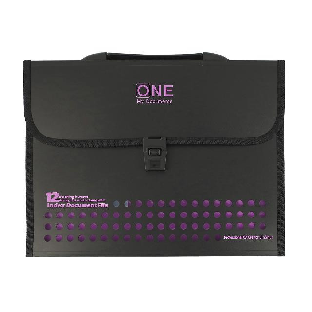 Портфель-картотека на застіб.; А4; на 13 відділ.; кол. асорті; арт. KL10522 KLERK