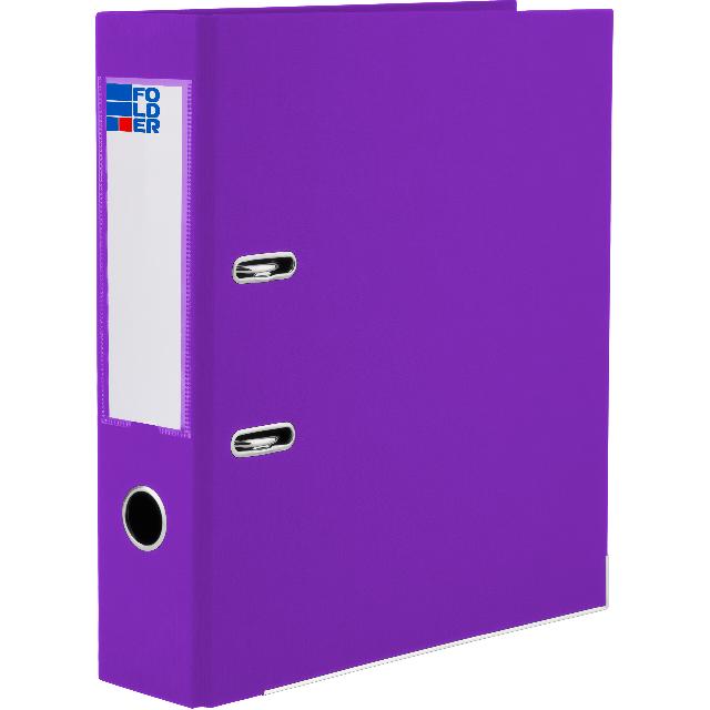 Папка-реєстратор двустор.; незібрана; А4; шир. 7/7,5см (внутр./зовн.); кол. фіолетовий.; арт. F0123-V; FOLDER