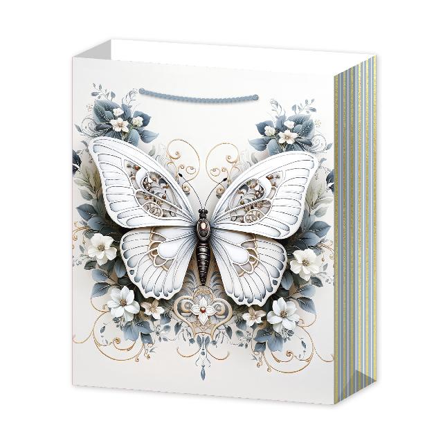 Пакет паперовий для подарунків; 4 дизайни; розмір: 26*32*10см; арт. AG2122, ANGEL GIFTS