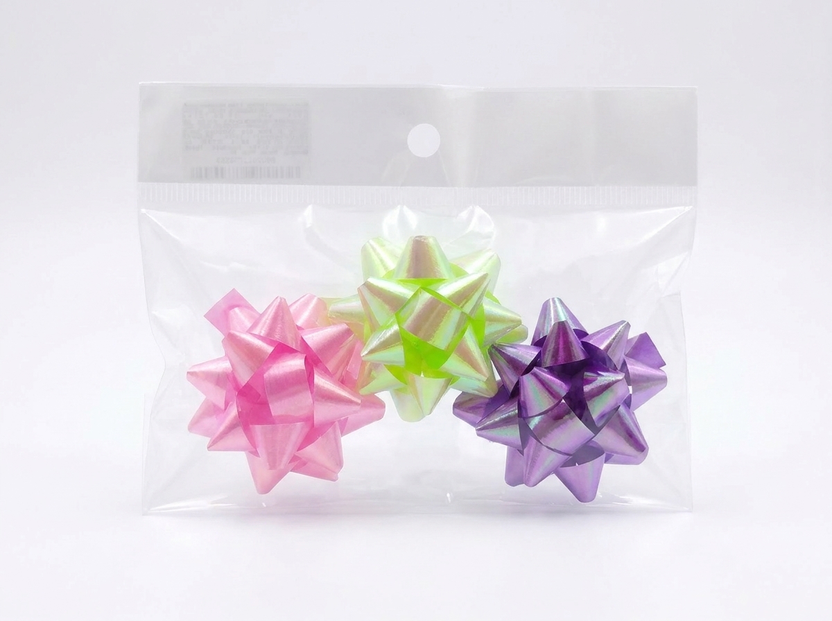 Бант в наборі 3 штуки; 5.5см; перламутровий; колір асорті; арт.AG1132-3; ANGEL GIFTS