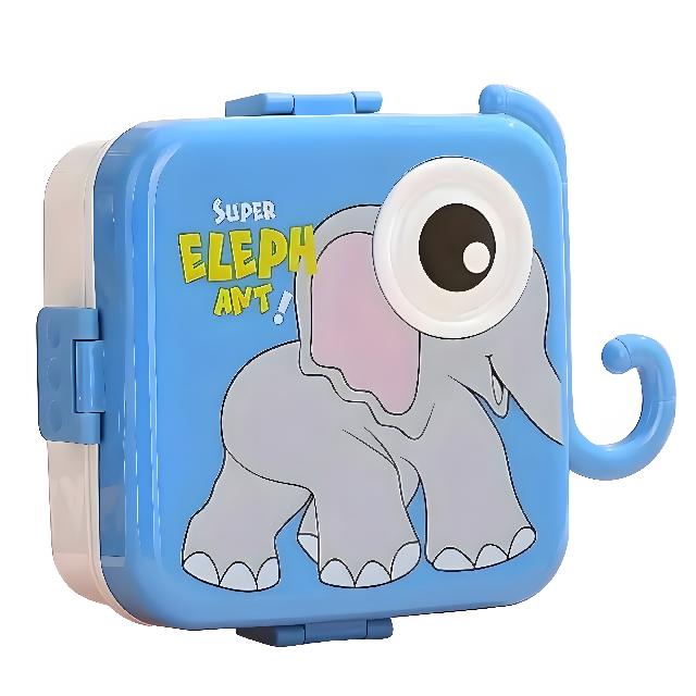 Ланч-бокс для їжі; подвійний; синій з білим; арт. VR2006-1; VGR