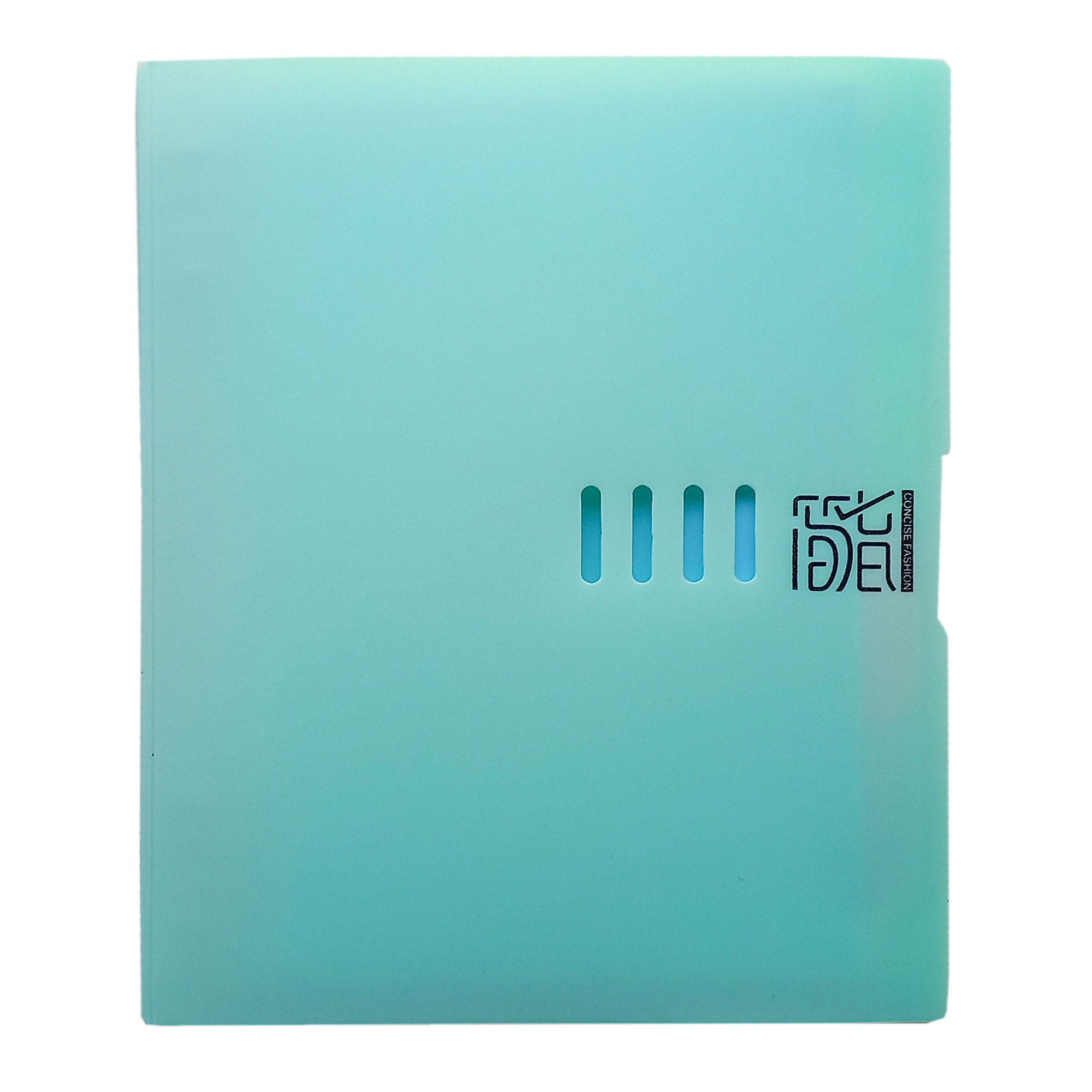 Зошит-блокнот на кільцях зі змінним блоком; А5;  лін.; 50 арк.; 4 розділювачі-кармани; пластик. обкл.; кол. м`ятний; арт. KL10538-4; KLERK