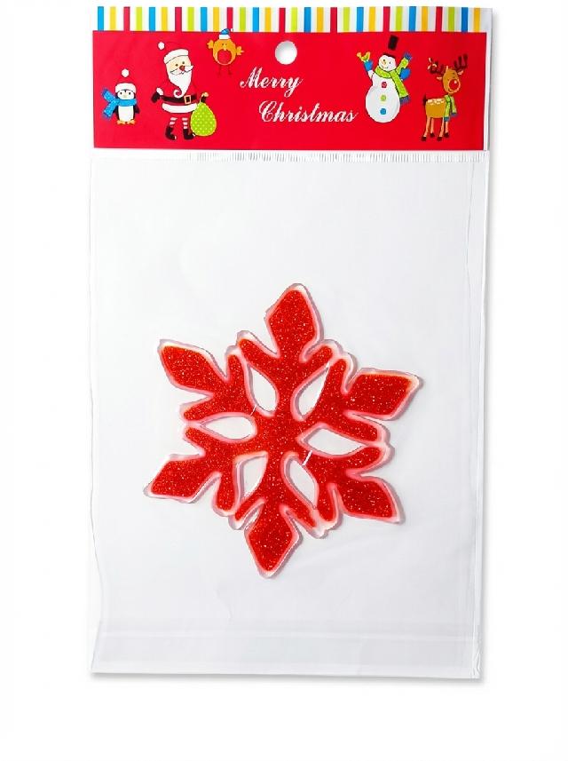 Наклейка новорічна на вікна, 1 шт  матеріал: ПВХ; арт. AG3489; ANGEL GIFTS