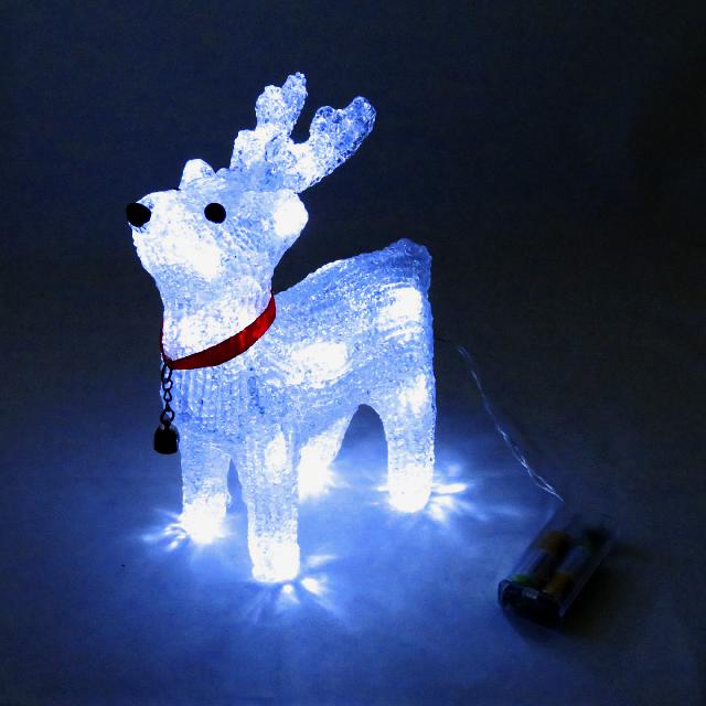 Олень світлодіодний 20 LED. матеріал акрил; 20см.арт. AG3502; ANGEL GIFTS