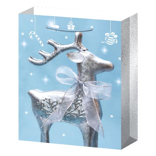 Пакет паперовий для подарунків (Новорічний); 4 дизайни; розмір:26*32*10cm; арт. AG3553; ANGEL GIFTS