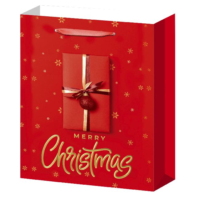 Пакет паперовий для подарунків (Новорічний); 4 дизайни; розмір:31*40*12cm; арт. AG3556; ANGEL GIFTS