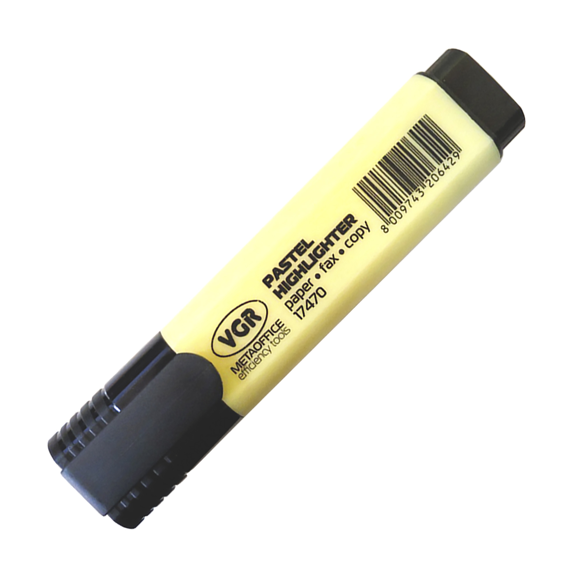 Маркер текст.; пастель жовтий; 2-4мм, клінопод.; арт. 17470-YEL; VGR